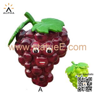 Cartoon grape sculpture