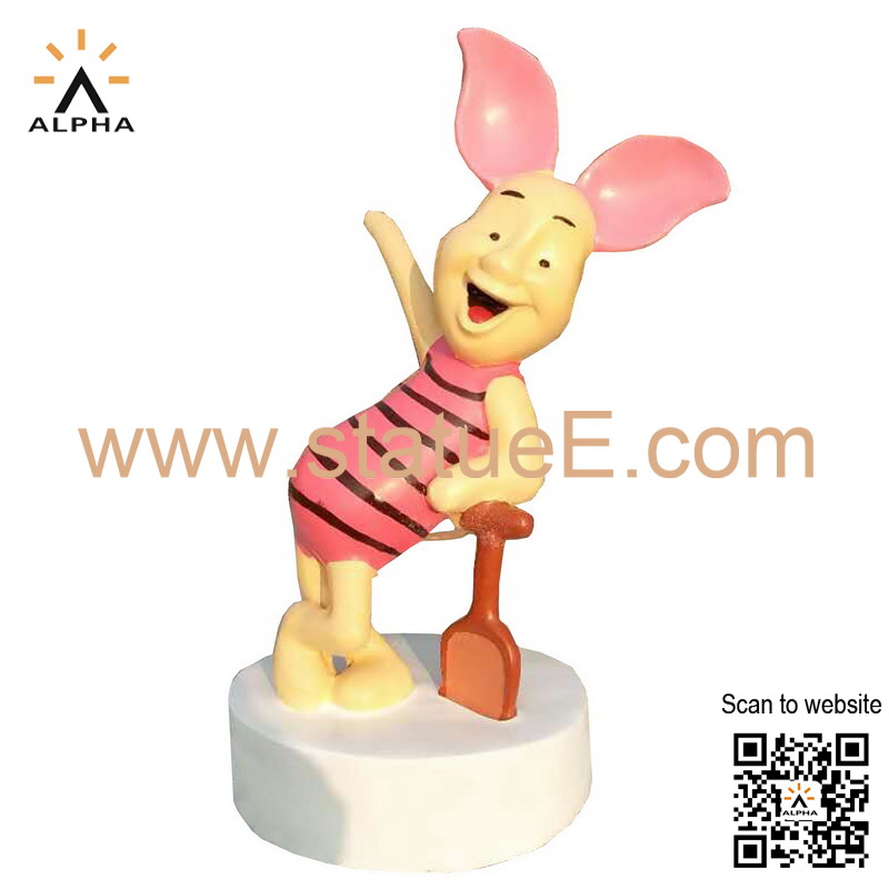 Cartoon pig statue