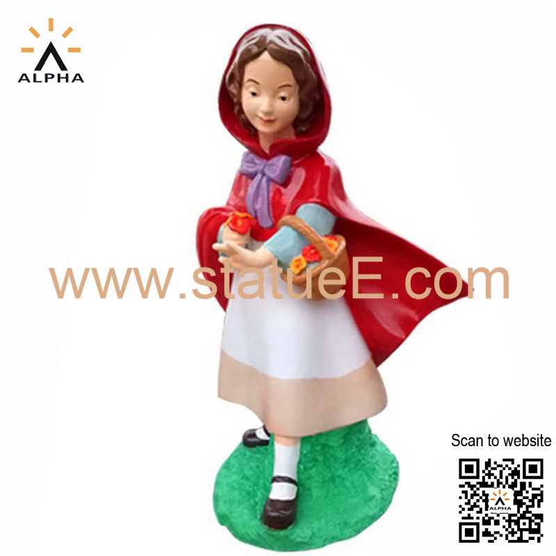 Little red riding hood statue