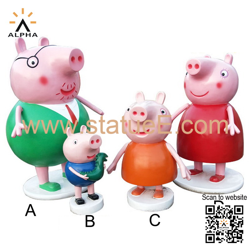 Peppa Pig statues