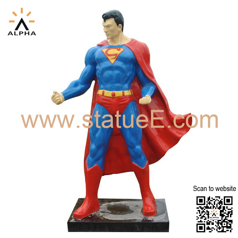 Life size superman statues