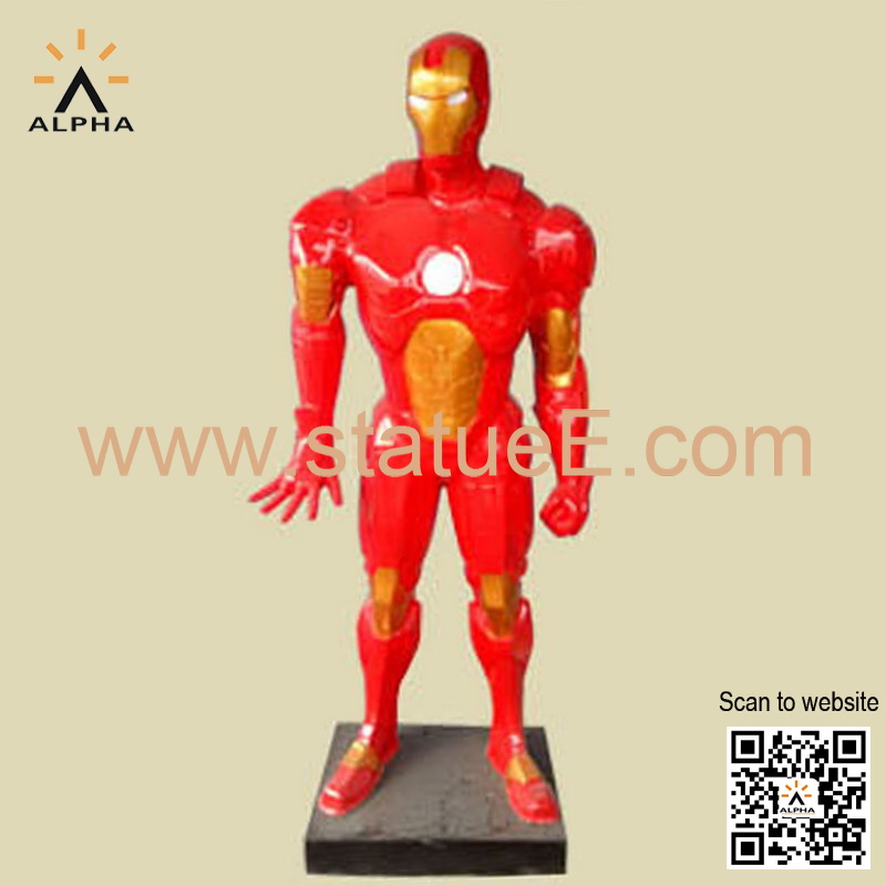 Large size iron man statue