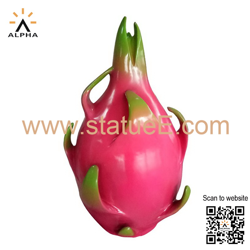 Dragon fruit garden sculpture