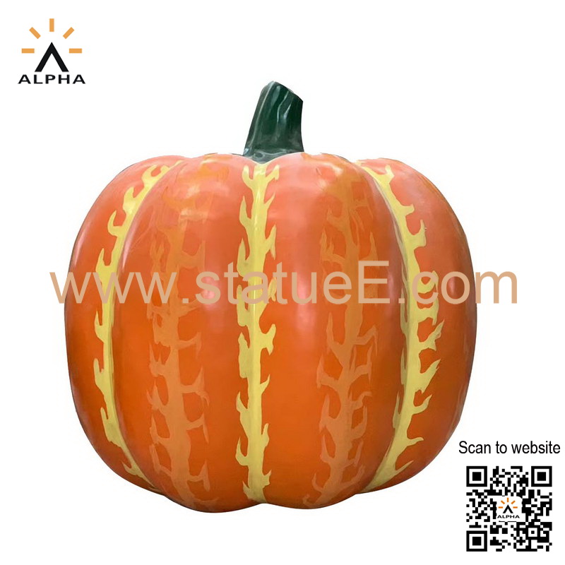 Fiberglass pumpkin sculpture