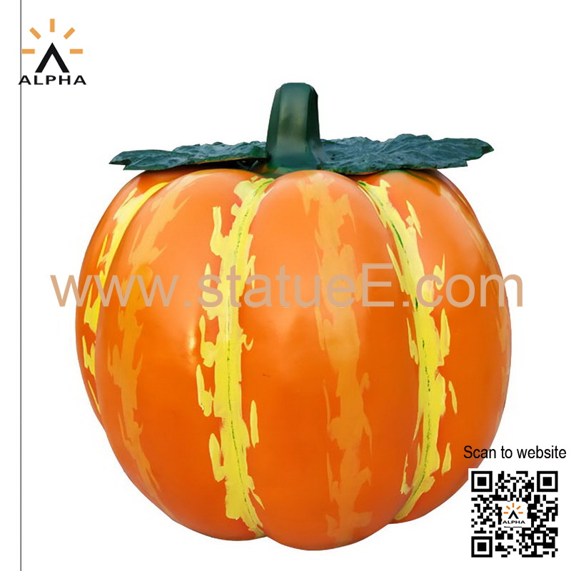 Large outdoor pumpkin sculpture