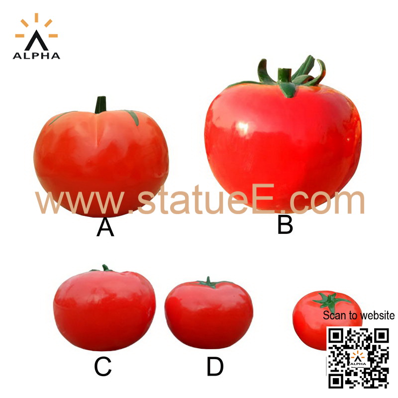 Garden tomato sculpture