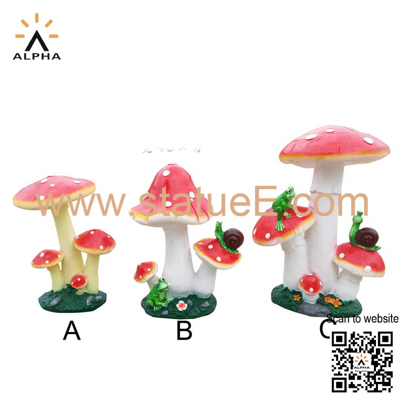 Fiberglass mushroom sculpture
