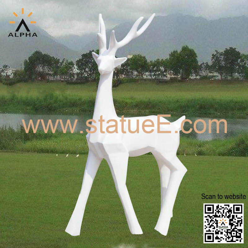 Modern deer statues