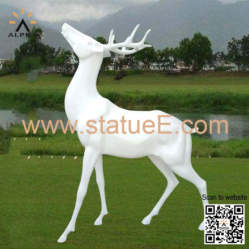 Modern deer sculpture