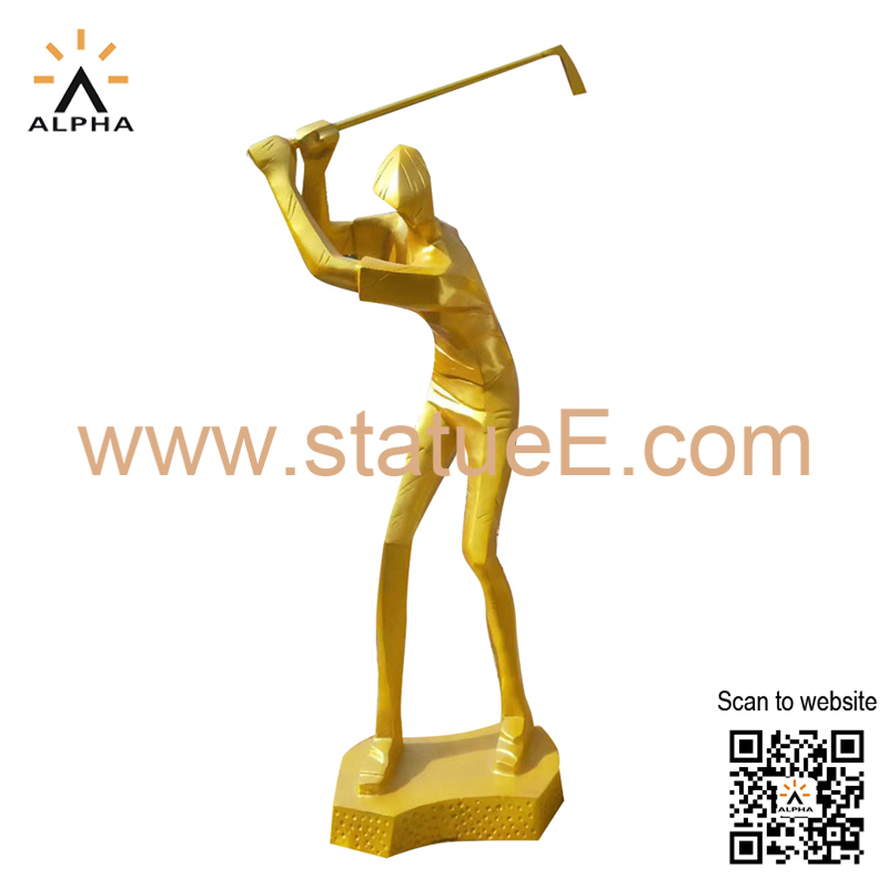 golf player statues