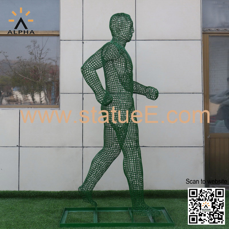 human wire sculpture